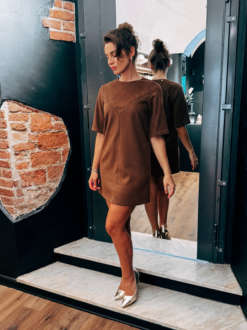 Vestito Suede
