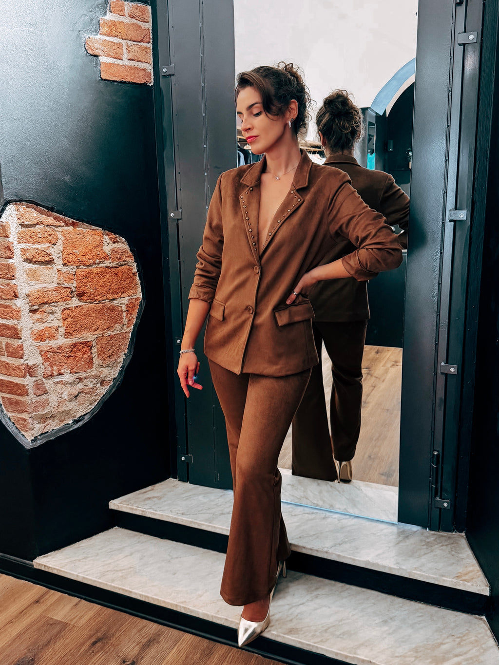 Pantaloni Coordinati Suede