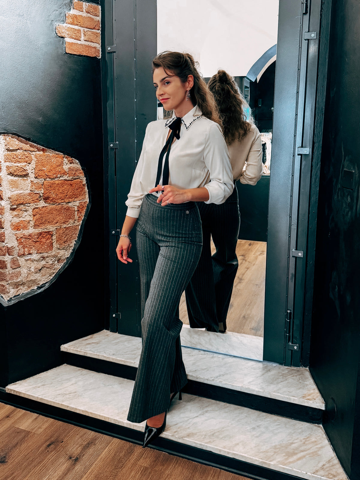 Pantaloni Rigati LB