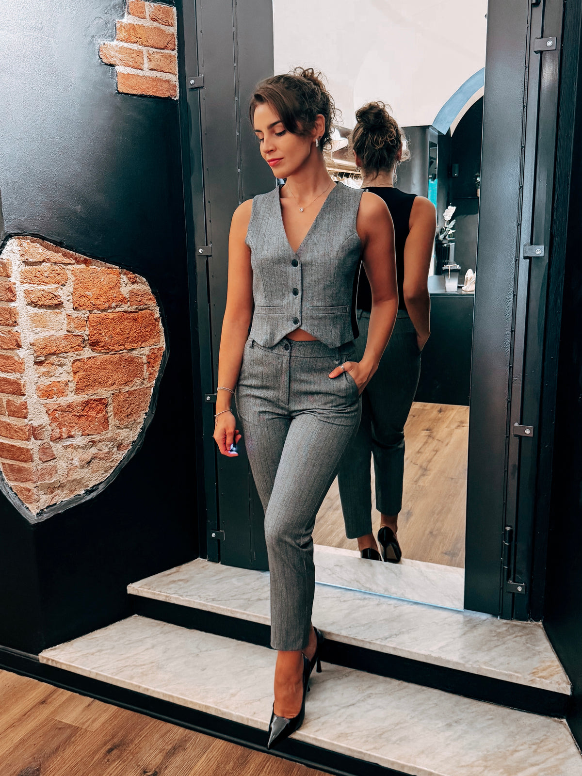 Pantaloni Coordinati Doppio Colore