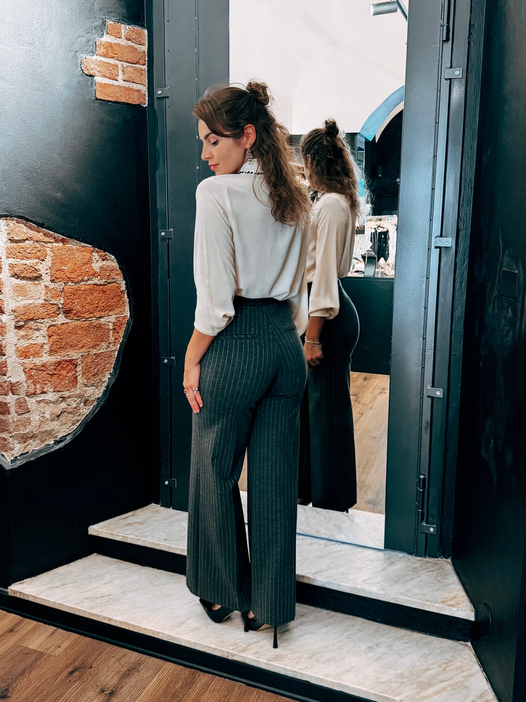 Pantaloni Rigati LB