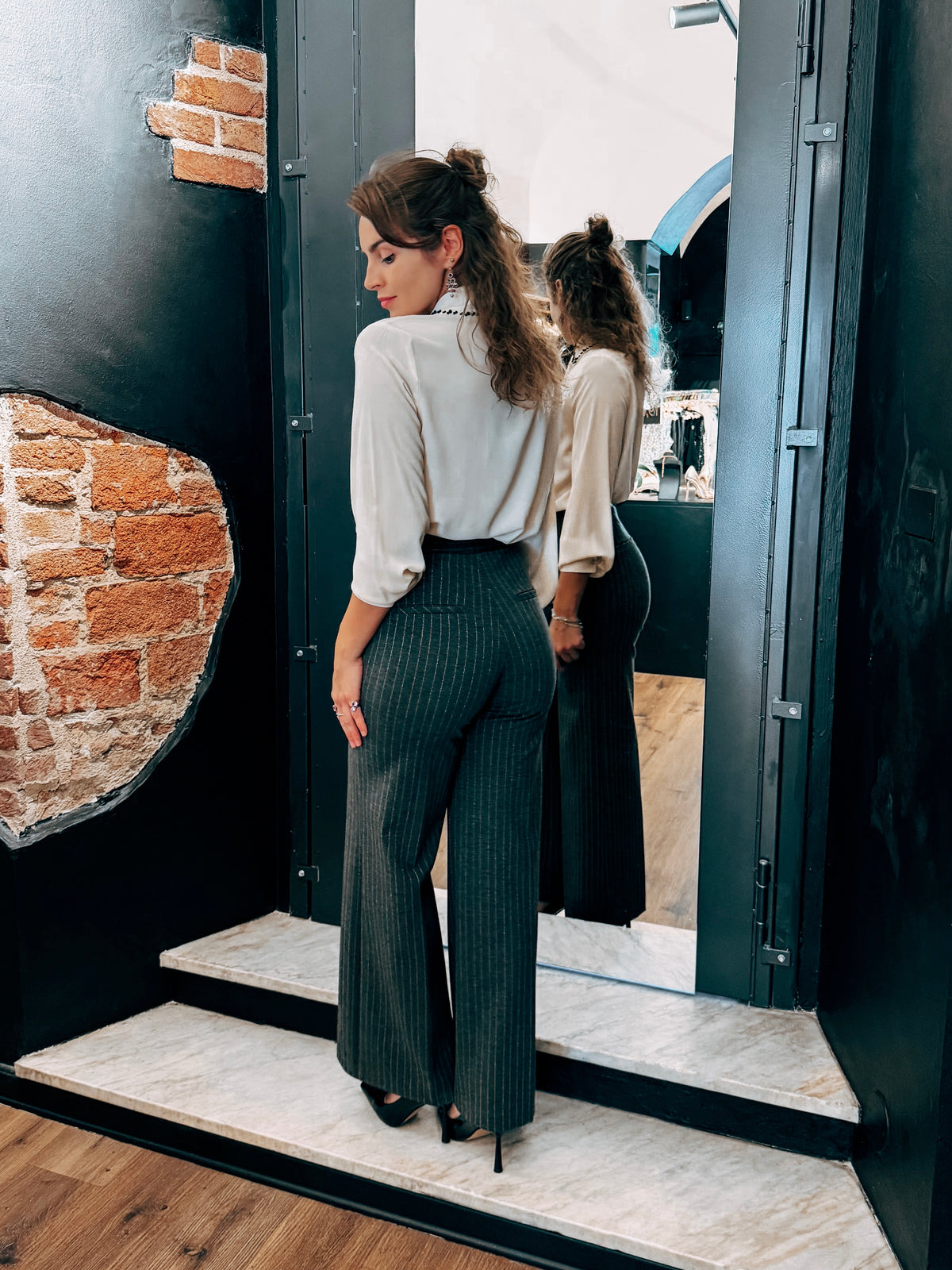 Pantaloni Rigati LB