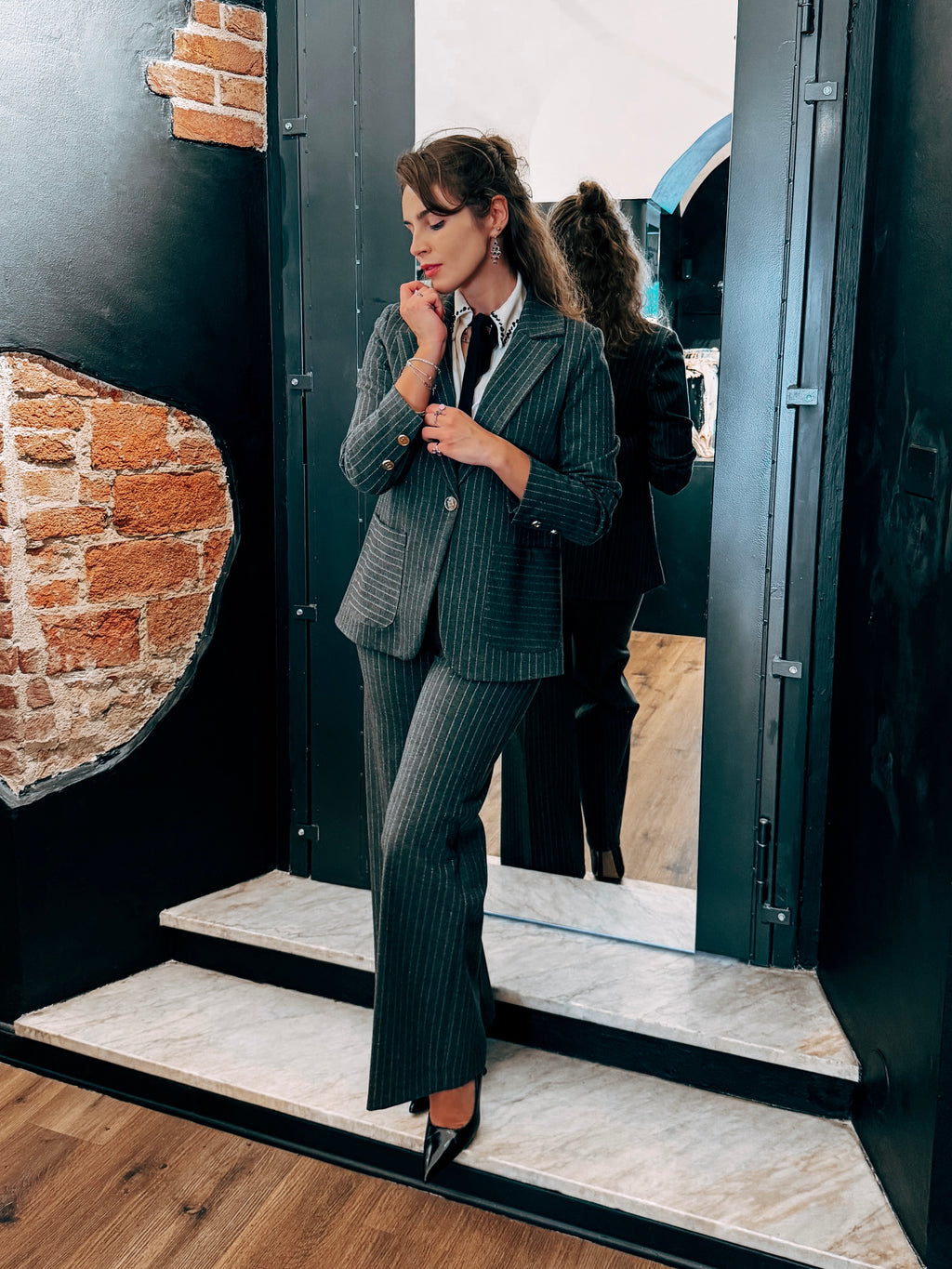Pantaloni Rigati LB